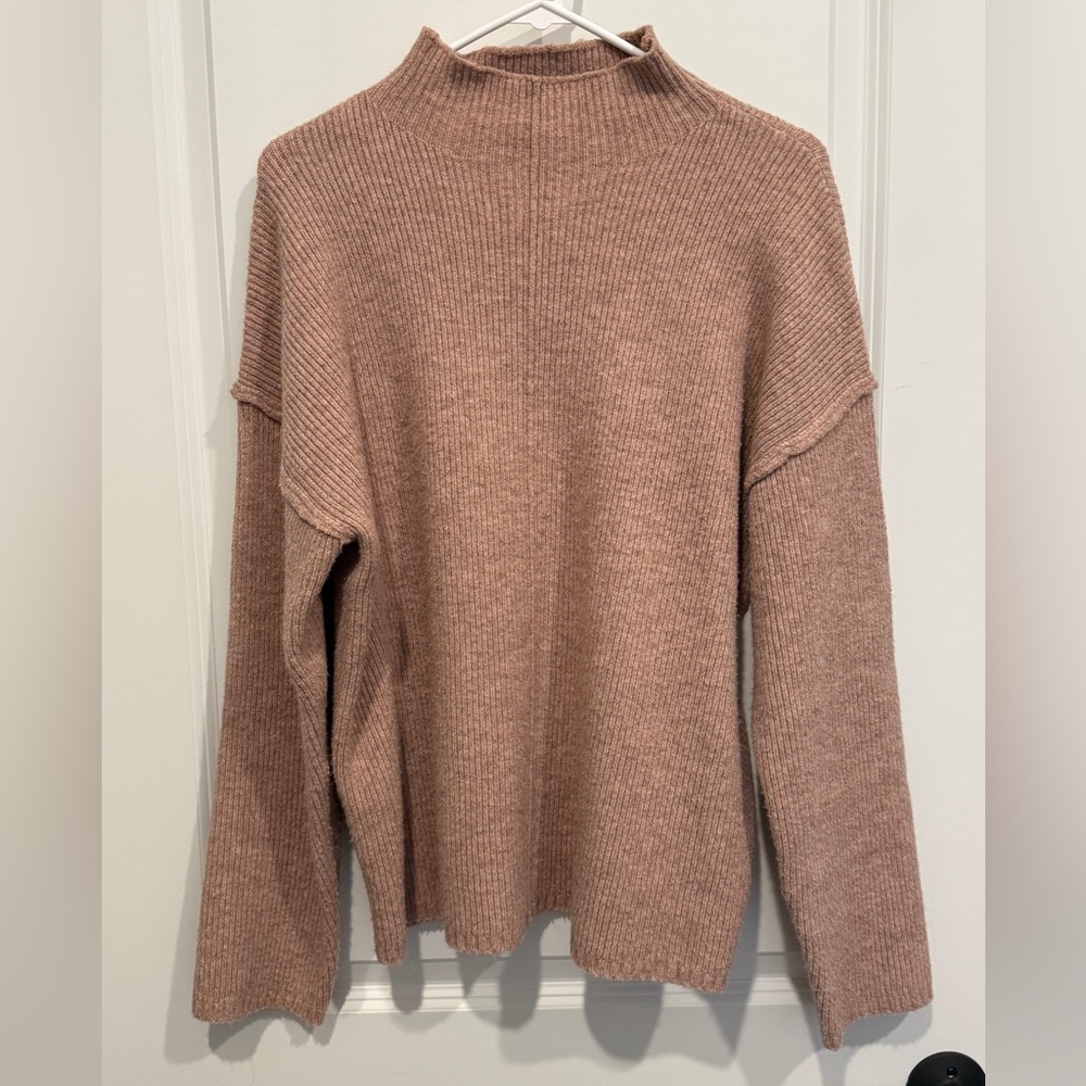 Vici Dusty Rose Turtleneck Sweater